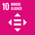 Piktogram for Verdensmål 10 - Mindre ulighed